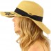 Hello Sunshine Wide Brim 4" Summer Derby Beach Pool Floppy Dress Sun Hat No Tax 799705295629 eb-16886568